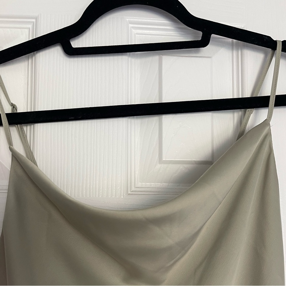 Urban Outfitters Sage Green Mallory Cowl Neck Slip Dress - Picture 7 of 7